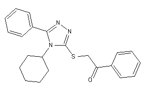 2-[(4-cyclohexyl-5-phenyl-1,2,4-triazol-3-yl)thio]-1-phenyl-ethanone
