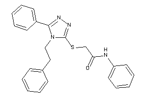 Image of 2-[(4-phenethyl-5-phenyl-1,2,4-triazol-3-yl)thio]-N-phenyl-acetamide