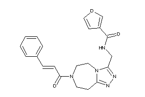 Image of N-[(7-cinnamoyl-5,6,8,9-tetrahydro-[1,2,4]triazolo[3,4-g][1,4]diazepin-3-yl)methyl]-3-furamide