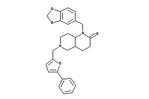 6-[(5-phenyl-2-furyl)methyl]-1-piperonyl-4,4a,5,7,8,8a-hexahydro-3H-1,6-naphthyridin-2-one