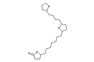 5-[7-[5-[4-(tetrahydrofuryl)butyl]tetrahydrofuran-2-yl]heptyl]tetrahydrofuran-2-one