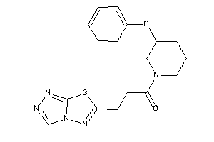 1-(3-phenoxypiperidino)-3-([1,2,4]triazolo[3,4-b][1,3,4]thiadiazol-6-yl)propan-1-one