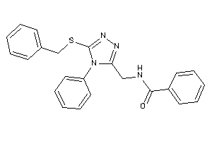 Image of N-[[5-(benzylthio)-4-phenyl-1,2,4-triazol-3-yl]methyl]benzamide