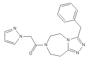 1-(3-benzyl-5,6,8,9-tetrahydro-[1,2,4]triazolo[3,4-g][1,4]diazepin-7-yl)-2-pyrazol-1-yl-ethanone