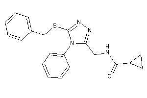N-[[5-(benzylthio)-4-phenyl-1,2,4-triazol-3-yl]methyl]cyclopropanecarboxamide