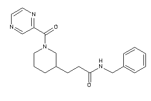 Image of N-benzyl-3-(1-pyrazinoyl-3-piperidyl)propionamide