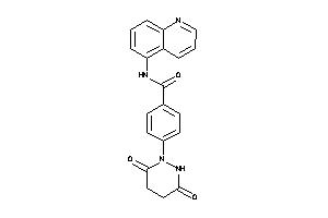 4-(3,6-diketohexahydropyridazin-1-yl)-N-(5-quinolyl)benzamide