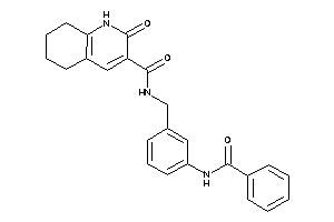 Image of N-(3-benzamidobenzyl)-2-keto-5,6,7,8-tetrahydro-1H-quinoline-3-carboxamide