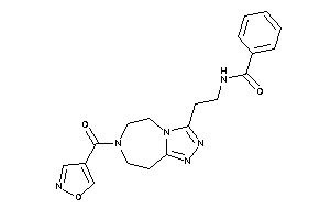 Image of N-[2-[7-(isoxazole-4-carbonyl)-5,6,8,9-tetrahydro-[1,2,4]triazolo[3,4-g][1,4]diazepin-3-yl]ethyl]benzamide