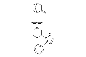 Image of 1-[[3-(4-phenyl-1H-pyrazol-5-yl)piperidino]sulfonylmethyl]norbornan-2-one