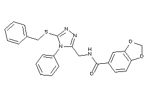 N-[[5-(benzylthio)-4-phenyl-1,2,4-triazol-3-yl]methyl]-piperonylamide