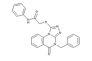 Image of 2-[(4-benzyl-5-keto-[1,2,4]triazolo[4,3-a]quinazolin-1-yl)thio]-N-phenyl-acetamide