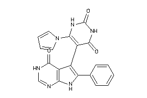 Image of 5-(4-keto-6-phenyl-3,7-dihydropyrrolo[2,3-d]pyrimidin-5-yl)-6-pyrrol-1-yl-uracil