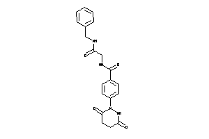Image of N-[2-(benzylamino)-2-keto-ethyl]-4-(3,6-diketohexahydropyridazin-1-yl)benzamide