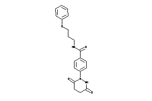 4-(3,6-diketohexahydropyridazin-1-yl)-N-(3-phenoxypropyl)benzamide