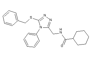 N-[[5-(benzylthio)-4-phenyl-1,2,4-triazol-3-yl]methyl]cyclohexanecarboxamide