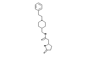 2-(5-ketopyrrolidin-2-yl)-N-[(1-phenethyl-4-piperidyl)methyl]acetamide