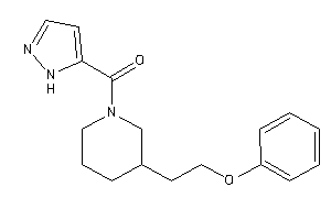 [3-(2-phenoxyethyl)piperidino]-(1H-pyrazol-5-yl)methanone