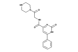 2-keto-N-(2-keto-2-piperazino-ethyl)-6-phenyl-1H-pyrimidine-4-carboxamide