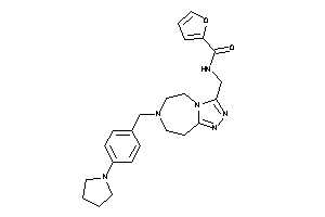 N-[[7-(4-pyrrolidinobenzyl)-5,6,8,9-tetrahydro-[1,2,4]triazolo[3,4-g][1,4]diazepin-3-yl]methyl]-2-furamide