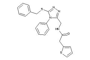 N-[[5-(benzylthio)-4-phenyl-1,2,4-triazol-3-yl]methyl]-2-(2-thienyl)acetamide