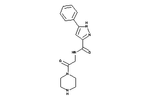 N-(2-keto-2-piperazino-ethyl)-5-phenyl-1H-pyrazole-3-carboxamide