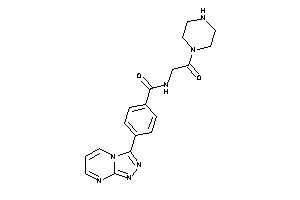 Image of N-(2-keto-2-piperazino-ethyl)-4-([1,2,4]triazolo[4,3-a]pyrimidin-3-yl)benzamide