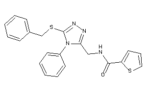 Image of N-[[5-(benzylthio)-4-phenyl-1,2,4-triazol-3-yl]methyl]thiophene-2-carboxamide