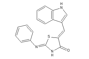 5-(1H-indol-3-ylmethylene)-2-phenylimino-thiazolidin-4-one