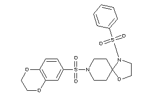 Image of 1-besyl-8-(2,3-dihydro-1,4-benzodioxin-6-ylsulfonyl)-4-oxa-1,8-diazaspiro[4.5]decane