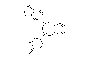 Image of 5-[2-(1,3-benzodioxol-5-yl)-2,3-dihydro-1,5-benzothiazepin-3-id-4-yl]-1H-pyrimidine-2-thione