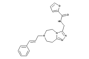 Image of N-[(7-cinnamyl-5,6,8,9-tetrahydro-[1,2,4]triazolo[3,4-g][1,4]diazepin-3-yl)methyl]-2-furamide