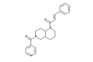 1-(6-isonicotinoyl-2,3,4,4a,5,7,8,8a-octahydro-1,6-naphthyridin-1-yl)-3-phenyl-prop-2-en-1-one