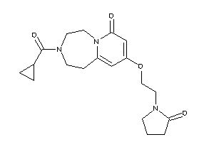 3-(cyclopropanecarbonyl)-9-[2-(2-ketopyrrolidino)ethoxy]-1,2,4,5-tetrahydropyrido[2,1-g][1,4]diazepin-7-one