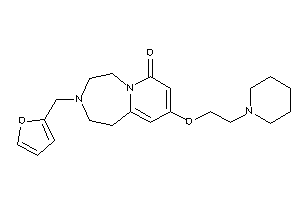 3-(2-furfuryl)-9-(2-piperidinoethoxy)-1,2,4,5-tetrahydropyrido[2,1-g][1,4]diazepin-7-one