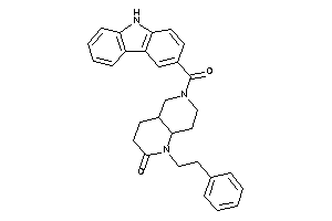 6-(9H-carbazole-3-carbonyl)-1-phenethyl-4,4a,5,7,8,8a-hexahydro-3H-1,6-naphthyridin-2-one