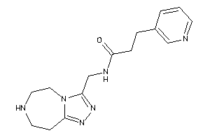 Image of 3-(3-pyridyl)-N-(6,7,8,9-tetrahydro-5H-[1,2,4]triazolo[3,4-g][1,4]diazepin-3-ylmethyl)propionamide