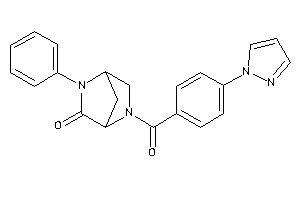 Image of 5-phenyl-2-(4-pyrazol-1-ylbenzoyl)-2,5-diazabicyclo[2.2.1]heptan-6-one