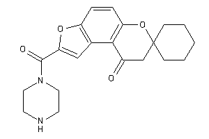 Image of 2-(piperazine-1-carbonyl)spiro[8H-furo[3,2-f]chromene-7,1'-cyclohexane]-9-one