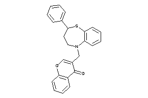 3-[(2-phenyl-3,4-dihydro-2H-1,5-benzothiazepin-5-yl)methyl]chromone