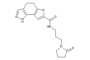 Image of N-[3-(2-ketopyrrolidino)propyl]-4,5-dihydro-1H-furo[2,3-g]indazole-7-carboxamide