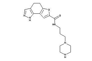 Image of N-(3-piperazinopropyl)-4,5-dihydro-1H-furo[2,3-g]indazole-7-carboxamide