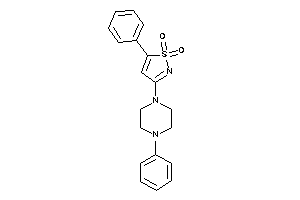 Image of 5-phenyl-3-(4-phenylpiperazino)isothiazole 1,1-dioxide