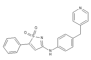 Image of (1,1-diketo-5-phenyl-isothiazol-3-yl)-[4-(4-pyridylmethyl)phenyl]amine