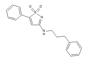Image of (1,1-diketo-5-phenyl-isothiazol-3-yl)-(3-phenylpropyl)amine