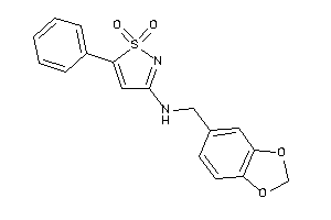 (1,1-diketo-5-phenyl-isothiazol-3-yl)-piperonyl-amine