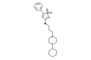 Image of 3-(4-cyclohexylpiperazino)propyl-(1,1-diketo-5-phenyl-isothiazol-3-yl)amine