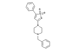 Image of 3-(4-benzylpiperazino)-5-phenyl-isothiazole 1,1-dioxide