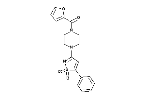 Image of [4-(1,1-diketo-5-phenyl-isothiazol-3-yl)piperazino]-(2-furyl)methanone
