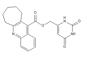 7,8,9,10-tetrahydro-6H-cyclohepta[b]quinoline-11-carboxylic Acid (2,4-diketo-1H-pyrimidin-6-yl)methyl Ester